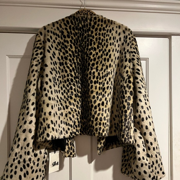 Charlotte Simone - Shirley Coat - Leopard Print - XL - NWT - Picture 5 of 15